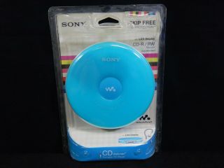 Vintage Sony Cd Walkman Portable Cd Player D - Ej001 Blue