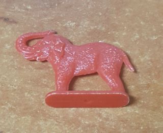 Vintage Plastic Toy Standing Elephant