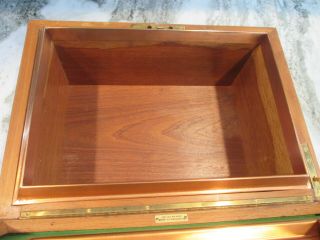 Vintage Alfred Dunhill of London Large Copper Lined Wooden Humidor 5