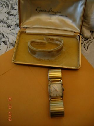Vintage 10k Gold Filled Girard Perregaux Mens Watch