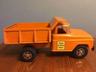 Vintage 1960 ' s Tonka Toys State Hi - Way Dept Hydraulic Dump Truck 2