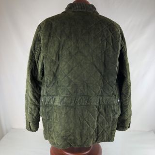 Polo Ralph Lauren Green Suede Leather Jacket Coat VTG Hunting Quilted XL $1800 3
