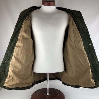 Polo Ralph Lauren Green Suede Leather Jacket Coat VTG Hunting Quilted XL $1800 4