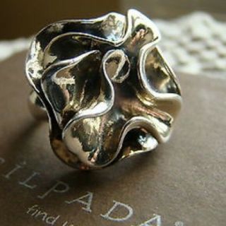 Silpada Flower Ring Size 7 R1809 Sterling Silver Tons Of Solid Silver.  925 Vtg