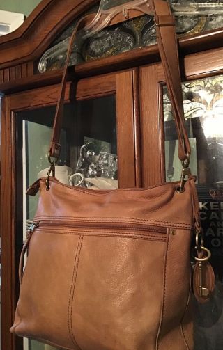 FOSSIL Long Live Vintage Shoulder Bag Hobo Purse,  Wallet Leather Appliqué Studs 5