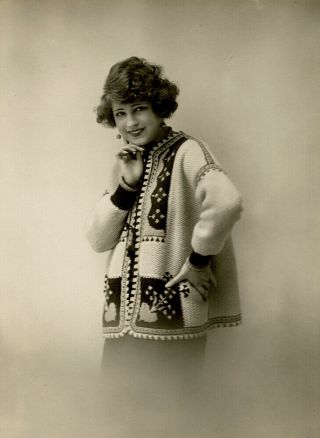 Silent Film Star Lili Damita 1920s Large Vintage Continental Fashion Photograph