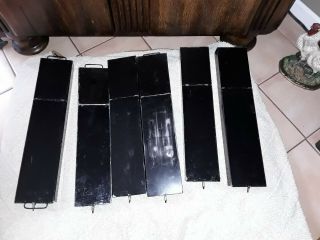 Vintage Black Mosler Metal Safety Deposit Boxes / Drawers (6)