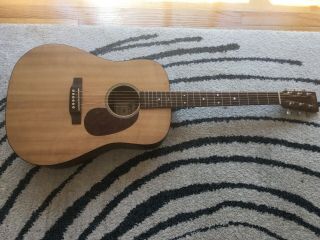 Vintage Martin Dm Acoustic Guitar