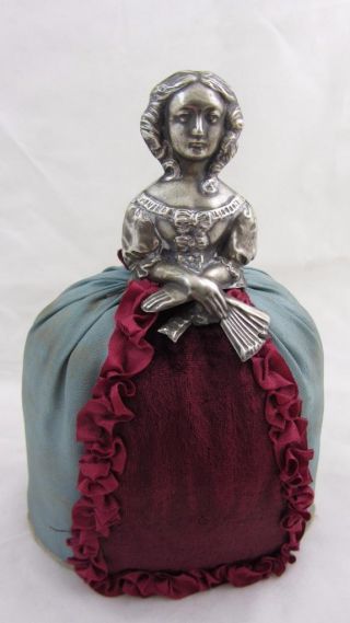 Rare Large Silver Pincushion Half Doll Cornelius Saunders Francis Shepherd 1922