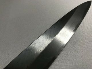 Kitchen Knife Yanagiba Signed Steel Blade Wood Handle Sashimi Japanese Vtg x31 5