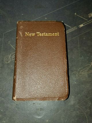 Wwii Us Army Pocket Bible Named Dated 1941