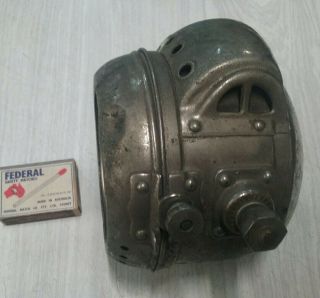 Motor Cycle Acetylene Headlight - Vintage /veteran 5 Inch Gas - Patina