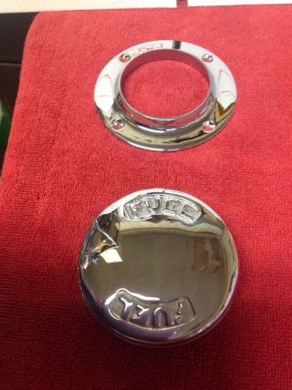 Vintage Chris Craft Fuel Vent 5693 And Trim Ring 705 Rechromed July 17 