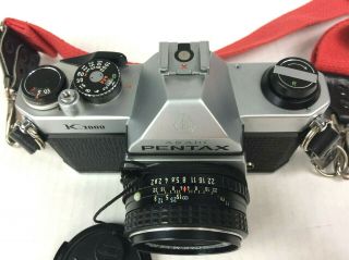 Pentax K1000 Vintage 35mm SLR Camera With 3 Lenses,  Flash,  Camera Bag,  Etc 3