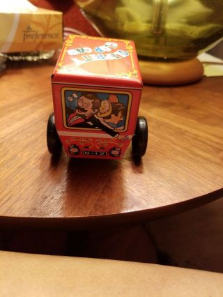 Vintage Tin Clippity Clop Car Wind - Up w/ Key By Yone 2077 Made in Japan 1960 2