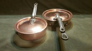 Antique Copper Saute Pans D H & M N.  Y