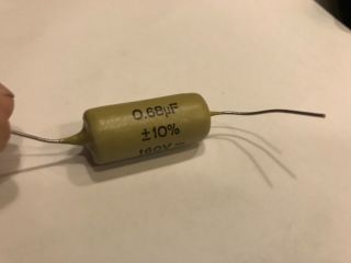 NOS 0.  68uF/160V/10 MULLARD MUSTARD vintage tone capacitor for guitar/tube amps 2
