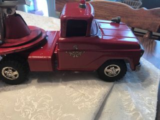 VINTAGE 1950 ' S/60’s TONKA AERIAL LADDER HYDRAULIC T.  F.  D.  FIRE ENGINE TRUCK NO.  5 7