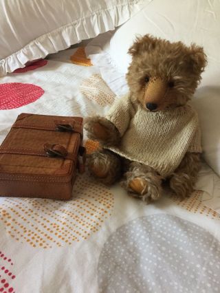 Padfield Bear Ooak Artist Bear With Vintage Suitcase
