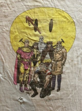 Vintage 1988 Watchmen T Shirt.  Large Dc Comics