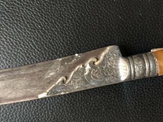 Antique oriental islamic Ottoman turkisk balkan yatagan yataghan sword knife 19t 6