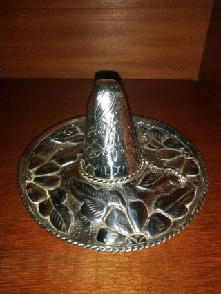 Vintage Mexico Sterling Silver Sombrero Hat Dish - 5 1/8 " - 71.  5 G.