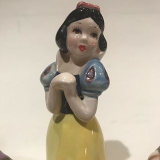 Disney ceramic set Snow White and the seven Dwarfs figures VINTAGE Japan 2