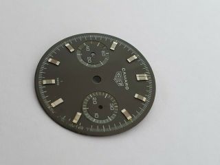 Vintage Heuer Camaro Chronograph 7743 Valjoux 7730 dial 2