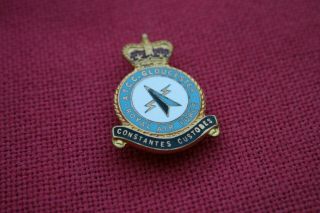 RAF ATCC GLOUCESTER Royal Air Force H.  W.  MILLER B ' HAM.  18 pin badge Sqdr wings 2