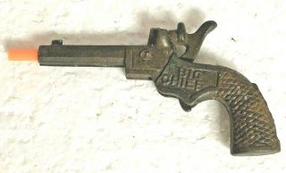 Antique 1930’s Toy - Big Chief Cast Iron Cap Gun - Pistol For Repair Usa