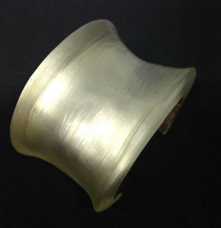 Vintage Alexis Bittar White Gold Cuff (2001) Serious Collectors And Stylists