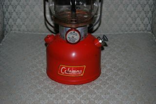 Vintage 1956 Coleman 200A Lantern,  Single Mantle,  5/56 Coleman/Pyrex Globe. 2