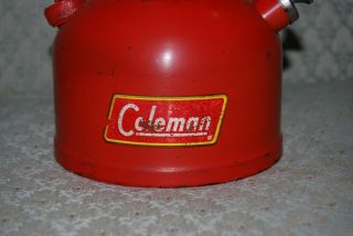 Vintage 1956 Coleman 200A Lantern,  Single Mantle,  5/56 Coleman/Pyrex Globe. 8