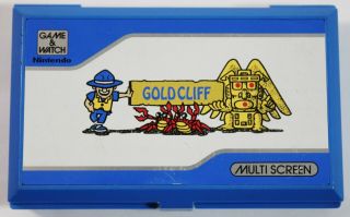 Vintage Nintendo Gold Cliff Mv - 64 Game & Watch Multi Screen Handheld Game