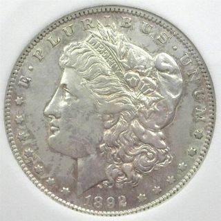 1892 - S Morgan Silver Dollar Nearly Uncirculated,  Rare