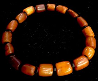 Antique Chinese Natural Baltic Amber Bracelet