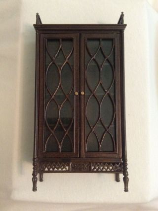 Vintage Bespaq 1:12 China Display Double Door Cabinet