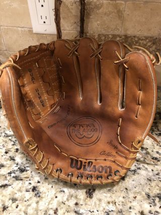 RARE VINTAGE NWOT WILSON A2000 L MADE IN THE USA 11.  75” RHT BASEBALL GLOVE 7