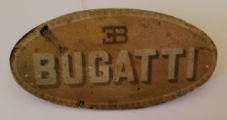 Antique Bugatti Automobiles Radiator Badge Emblem