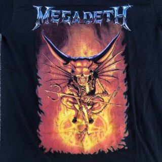 Vintage 1992 Megadeth Countdown To Extinction Demon Tour T - shirt Dave Mustaine 3