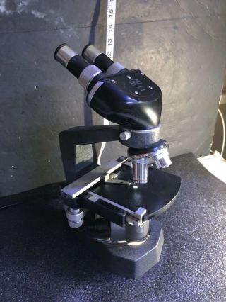 Vintage Ernst Leitz Wetzlar Binocular Microscope,  Four Objectives No 2845