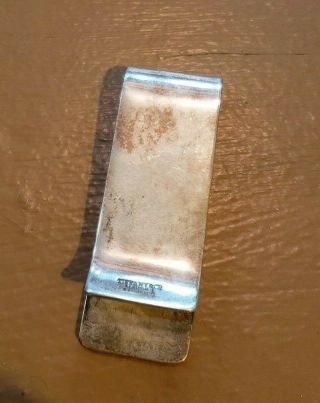 Rare VTG Tiffany & Co Sterling Silver.  925 Honeycomb Pattern Money Clip w Pouch 4