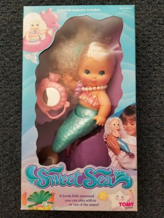 Sweet Sea Mermaid Vintage 1985 Tomy Doll 13 " Nib