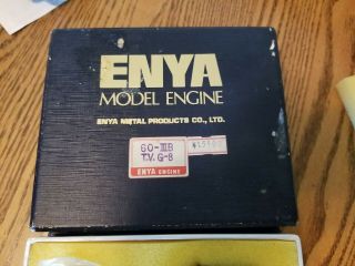 Enya 60 Iii Tv R/c Model Airplane Engine Vintage