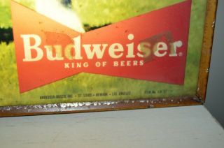 ANTIQUE VINTAGE BUDWEISER CLYDESDALE BEER LIGHTED BAR SIGN Raymond Price 6