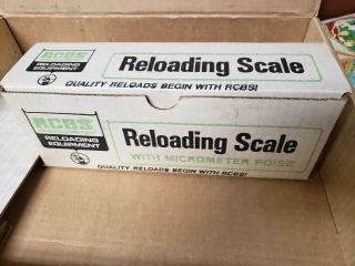 Nos Vintage Rcbs Model 5 - 10 Powder Reloading Scale Never Assembled