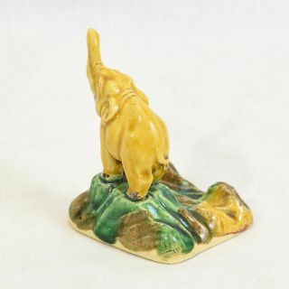 Vintage Mid Century Ceramic Glazed Elephant Figure 3 