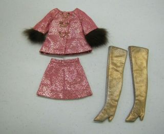 Vintage Barbie Doll " Golden Groove " 1593 Outfit From Talking Gift Set