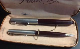Vintage Parker 51 Fountain Pen and Mechanical Pencil Set ESTATE 3