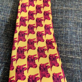 Vintage 1995 Andy Warhol Cow 11 Art Silk Tie,  Rare 3